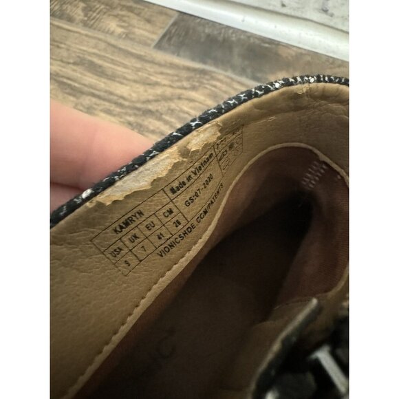 Vionic Size 9 Kamryn Boa Metallic Snake Nebuck Ankle Boots Booties Comfort Shoe‎ - Picture 4 of 15